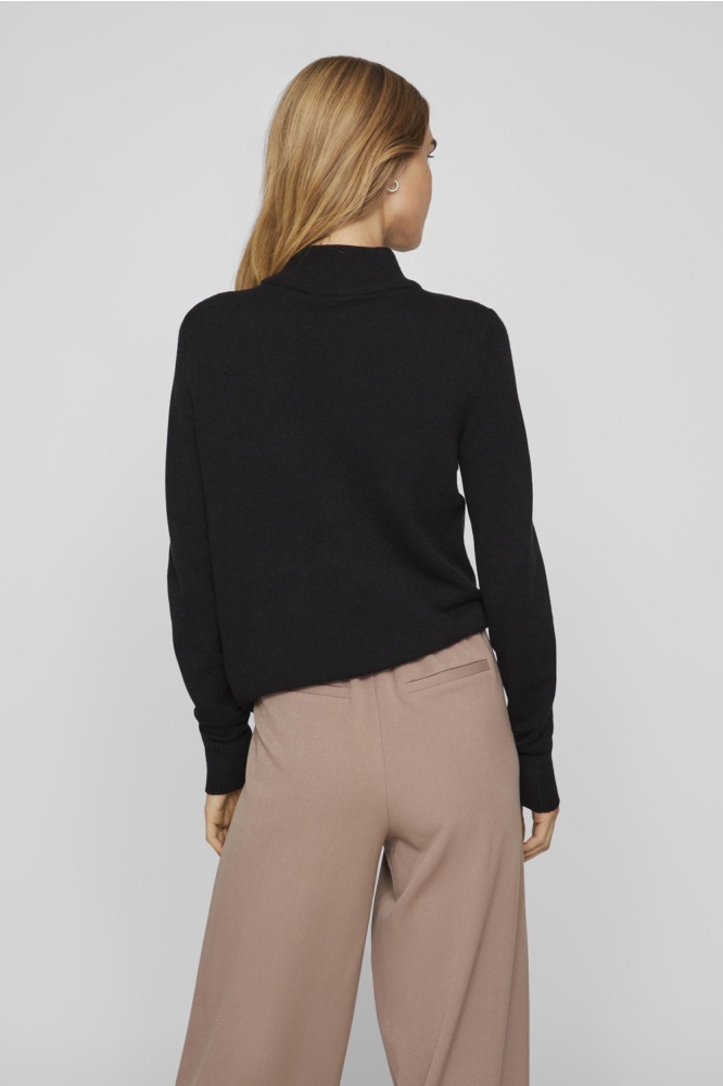 VIRIL CREWNECK L/S KNIT TOP - NOOS 14074306 BLACK